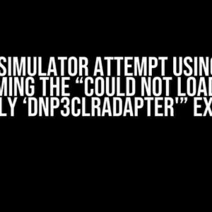 DNP3 Simulator Attempt using WPF: Overcoming the “Could not load file or assembly ‘DNP3CLRAdapter'” Exception